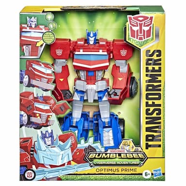 Transformers Toys Bumblebee Cyberverse Adventures Dinobots Unite Roll N Change Optimus Prime Action Figure, 6 and Up, 10-inch