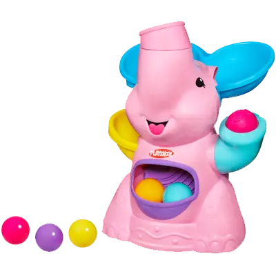 PLAYSKOOL POPPIN PARK PINK ELEPHANT BUSY BALL POPPER