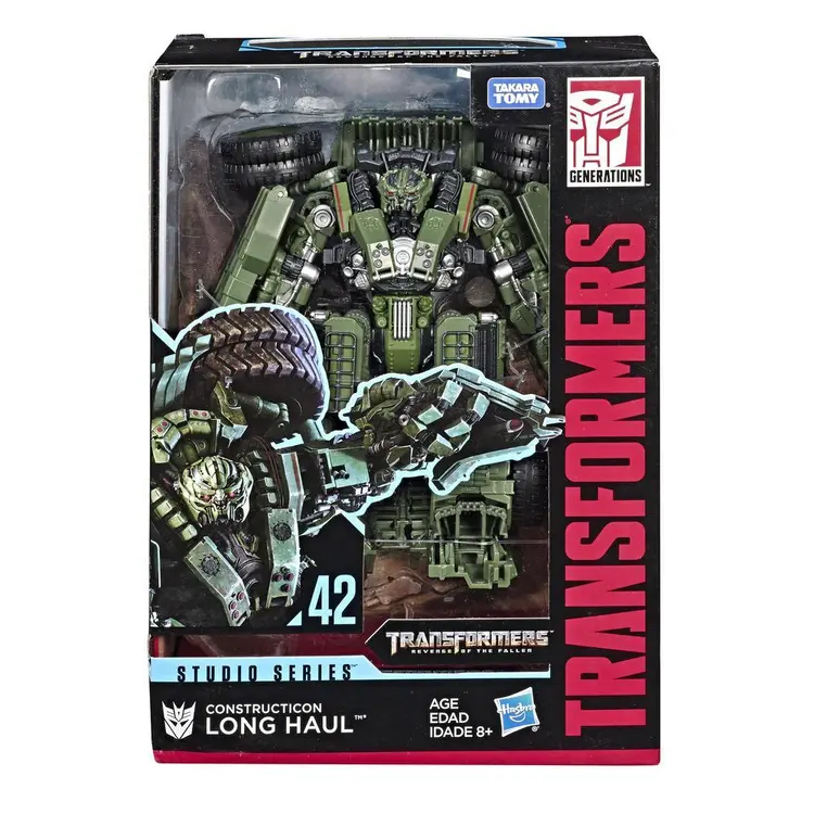 Transformers Toys Studio Series 42 Voyager Class Transformers: Revenge of the Fallen movie Constructicon Long Haul Action Figure