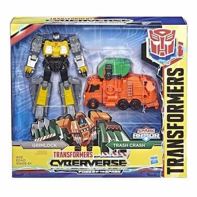Transformers Toys Cyberverse Spark Armor Grimlock Action Figure
