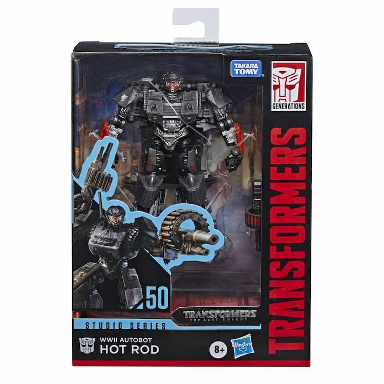 Transformers Toys Studio Series 50 Deluxe Transformers: The Last Knight WWII Autobot Hot Rod Action Figure, 8 and Up