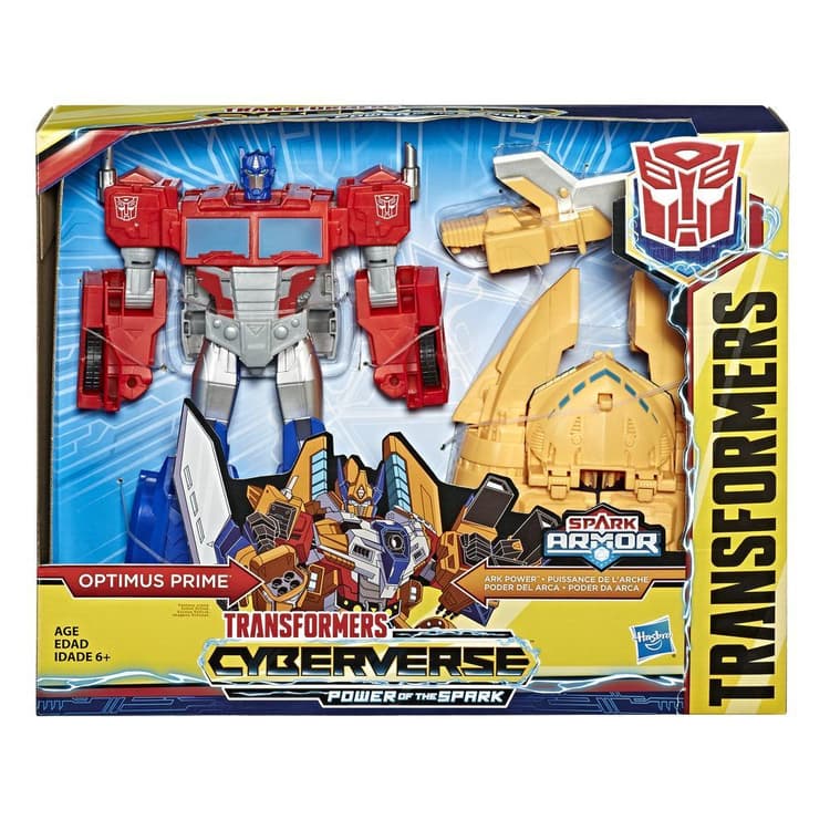 Transformers Toys Cyberverse Spark Armor Ark Power Optimus Prime Action Figure