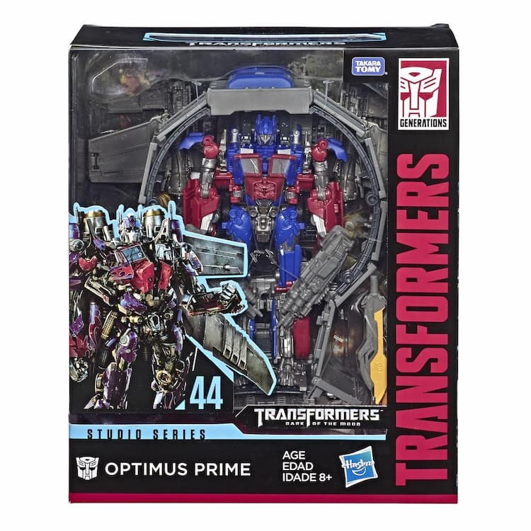 Transformers Toys Studio Series 44 Leader Class Transformers: Dark of the Moon movie Optimus Prime Action Figure