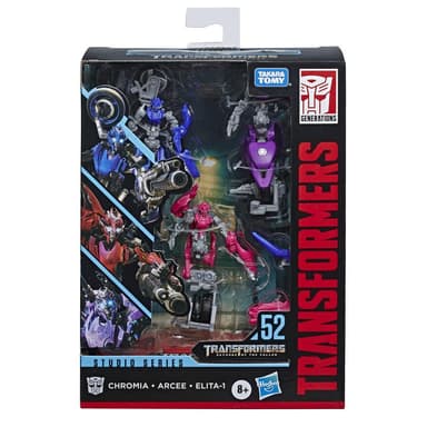 Transformers Toys Studio Series 52 Deluxe Transformers: Revenge of the Fallen Arcee Chromia Elita-1 Action Figure 3-Pack