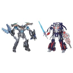 Transformers Age of Extinction Generations Leader Class Optimus Prime and Grimlock Figures