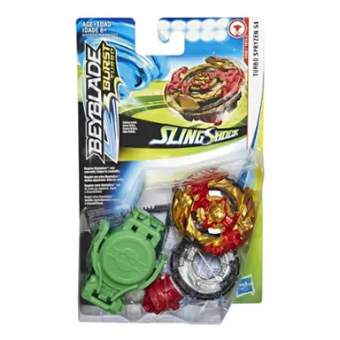 Beyblade Burst Turbo Slingshock Turbo Spryzen S4 Starter Pack -- Right/Left-Spin Battling Top Toy and Launcher