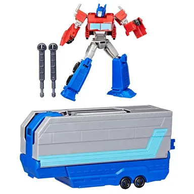 Transformers EarthSpark Optimus Prime Battle Trailer Playset