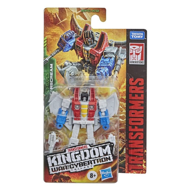Transformers Toys Generations War for Cybertron: Kingdom Core Class WFC-K12 Starscream Action Figure - 8 and Up, 3.5-inch