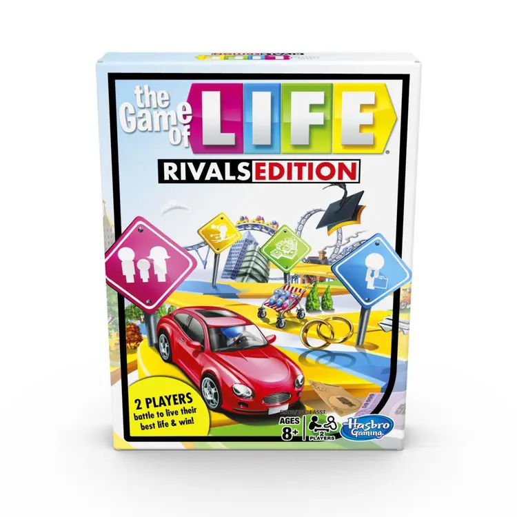 The Game of Life Rivals Edition Board Game; 2 Player Game