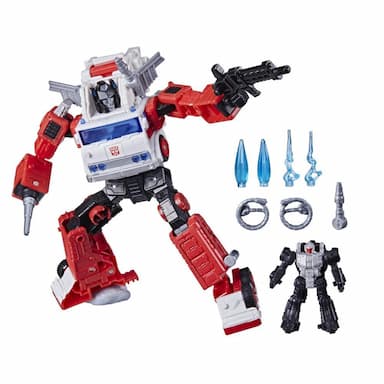 Transformers Generations Selects WFC-GS26 Artfire & Nightstick, War for Cybertron Voyager Class Collector Figure, 7-inch