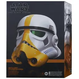 Star Wars The Black Series The Mandalorian Artillery Stormtrooper Premium Electronic Helmet Roleplay, Ages 14 and Up