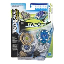 Beyblade Burst Turbo Slingshock Dual Pack Engaard E4 and Stone-X Quetziko Q4