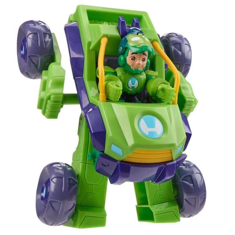 Marvel Iron Man and his Awesome Friends Iron Hulk 2-In-1 Mech Suit & Vehicle Set, Ages 3+