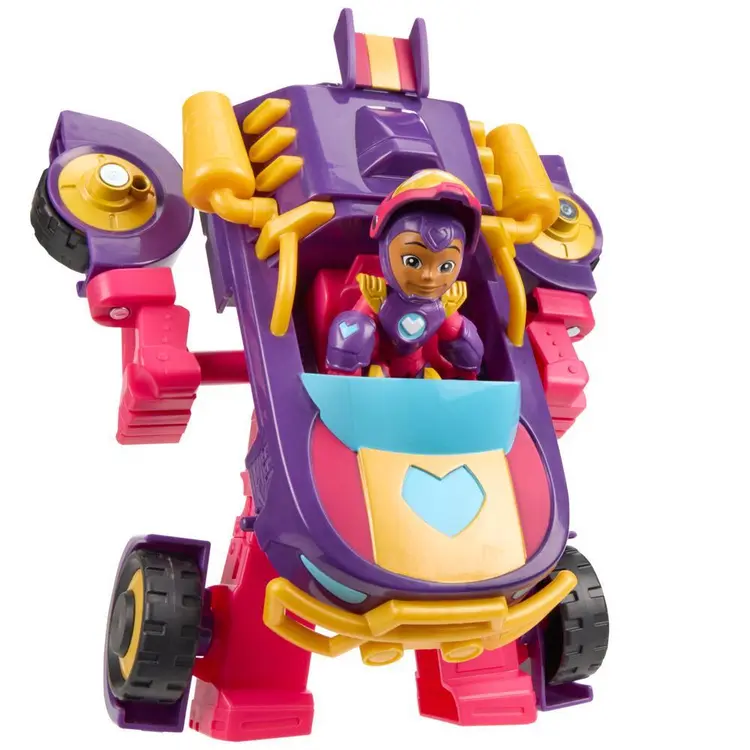 Marvel Iron Man and his Awesome Friends Ironheart 2-In-1 Mech Suit & Vehicle Set, Ages 3+