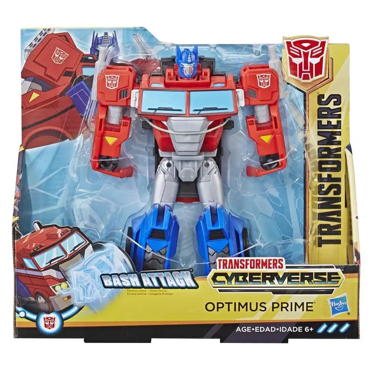 Transformers Cyberverse Action Attackers: Ultra Class Optimus Prime Action Figure Toy