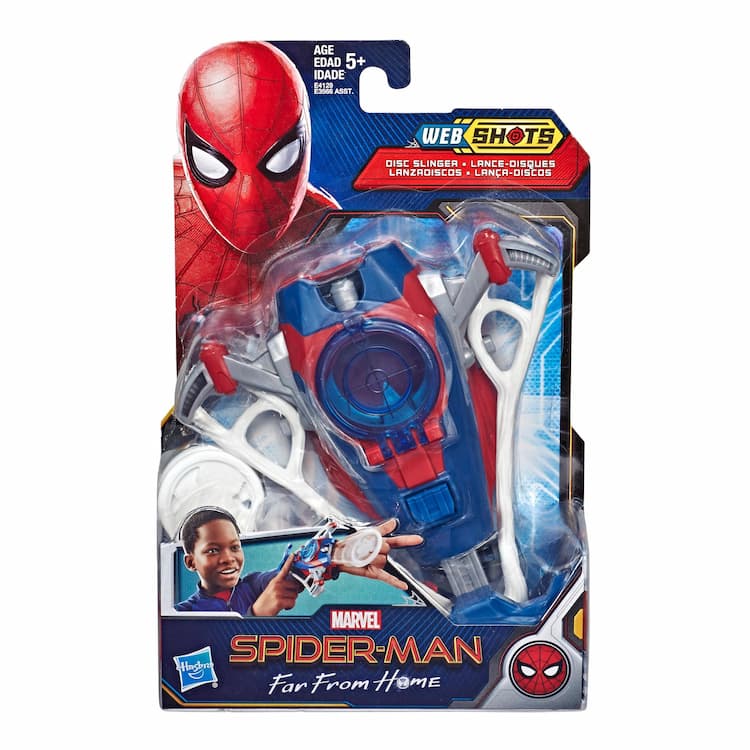 Spider-Man Web Shots Disc Slinger Blaster Toy for Kids Ages 5 and Up