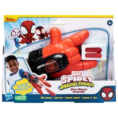 Marvel Spidey and His Amazing Friends Miles Morales: Spider-Man Web Launcher, Preschool Blaster Toy, Ages 4 and Up