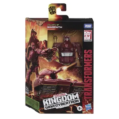 Transformers Toys Generations War for Cybertron: Kingdom Deluxe WFC-K6 Warpath Action Figure - 8 and Up, 5.5-inch