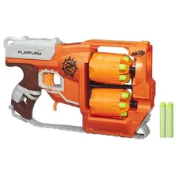 FlipFury Nerf Zombie Strike Toy Blaster with 2 Flipping Drums and 12 Official Nerf Zombie Strike Elite Darts – For Kids, Teens, Adults