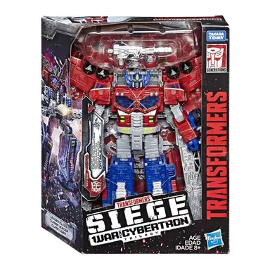 Transformers Toys Generations War for Cybertron Leader WFC-S40 Galaxy Upgrade Optimus Prime Action Figure - Siege Chapter - Adults and Kids Ages 8 and Up, 7-inch