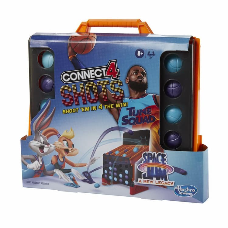 Connect 4 Shots: Space Jam A New Legacy Edition Game for 2 or More Players, for Kids Ages 8 and Up
