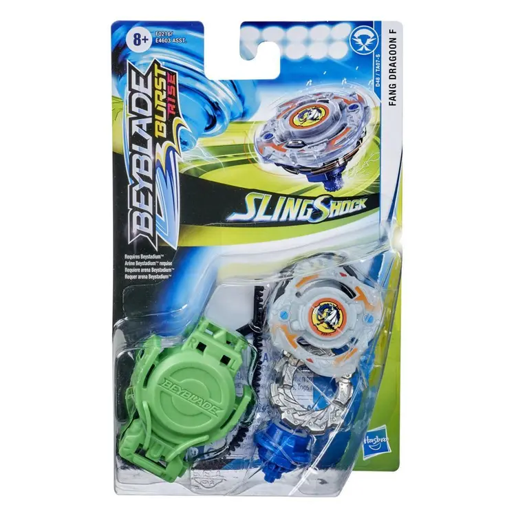 Beyblade Burst Rise Slingshock Fang Dragoon F Starter Pack -- Battling Top Toy and Right/Left-Spin Launcher