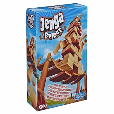 Jenga Bridge Block Stacking Game for Kids Ages 8 and Up