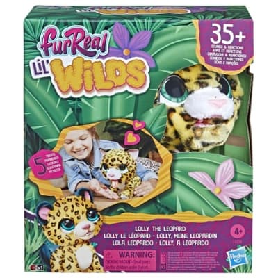 furReal Lil Wilds Lolly the Leopard Animatronic Toy: Electronic Plush Pet, 40+ Sounds and Reactions; Ages 4 and Up