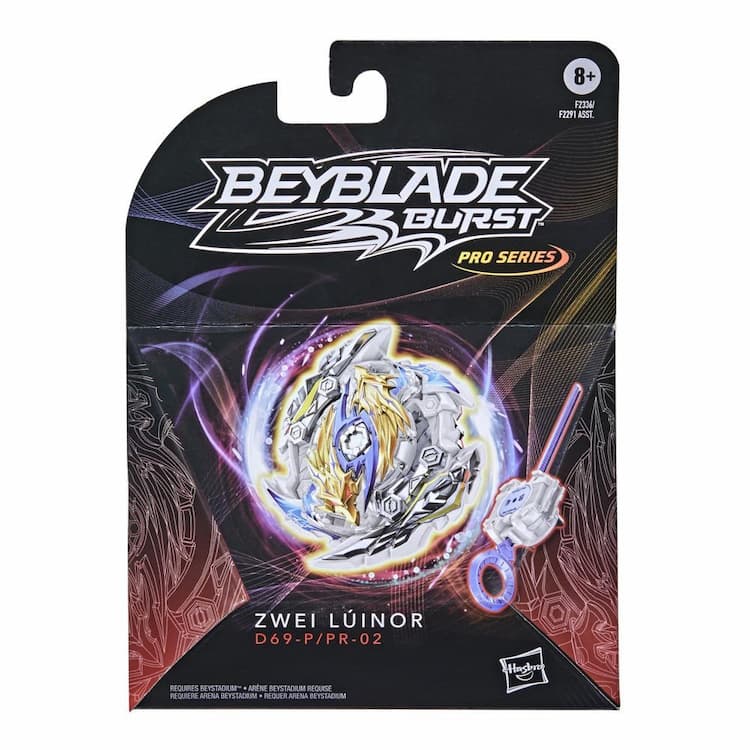 Beyblade Burst Pro Series Zwei Luinor Spinning Top Starter Pack -- Battling Game Top with Launcher Toy