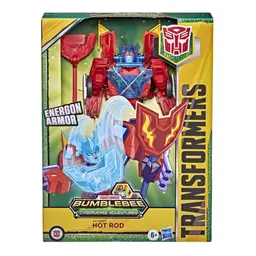 Transformers Bumblebee Cyberverse Adventures Dinobots Unite Ultimate Autobot Hot Rod Action Figure, Age 6 and Up, 9-inch