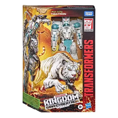 Transformers Toys Generations War for Cybertron: Kingdom Voyager WFC-K35 Tigatron Action Figure - 8 and Up, 7-inch