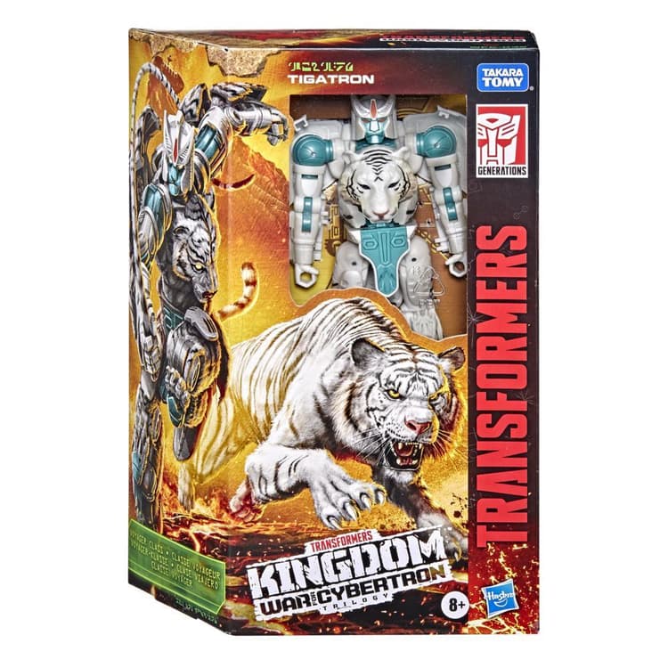 Transformers Toys Generations War for Cybertron: Kingdom Voyager WFC-K35 Tigatron Action Figure - 8 and Up, 7-inch