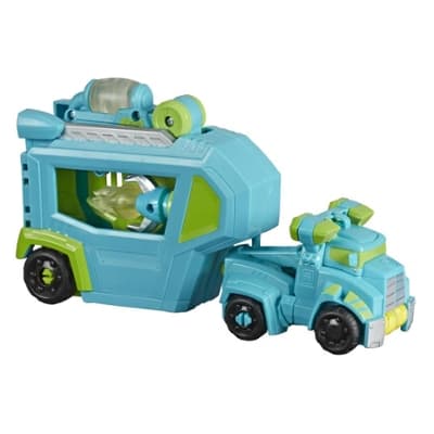 Playskool Heroes Transformers Rescue Bots Academy Command Center Hoist Converting Toy with Trailer, Light-Up Accessory