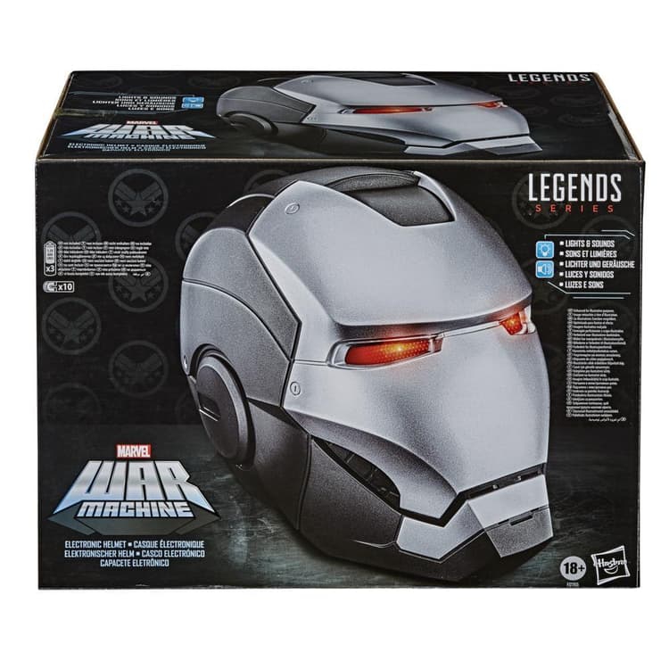 Hasbro Marvel Legends Series War Machine Roleplay Premium Collector Electronic Helmet with LED Light FX