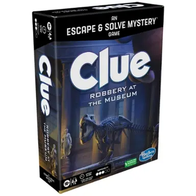 Clue Board Game Robbery at the Museum, Clue Escape Room Game, Cooperative Family Game