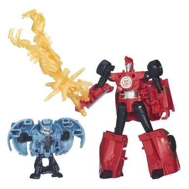 Transformers Robots in Disguise Decepticon Hunter Sideswipe vs Mini-Con Decepticon Anvil Pack