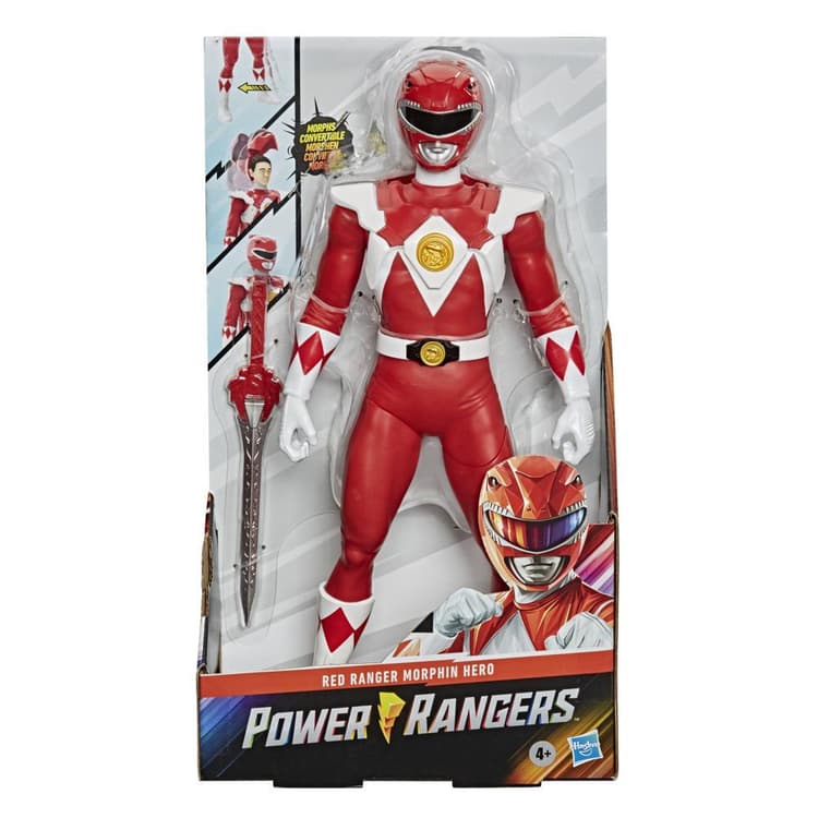 Power Rangers Mighty Morphin Power Rangers Red Ranger Morphin Hero 12-inch Action Figure Toy