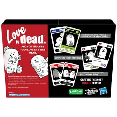 Love is Dead Game, Party Card Game for Adults and Teens, Light Strategy Dating Game for 2-5 Players Ages 13 and Up