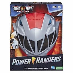 Power Rangers Dino Fury Red Ranger Electronic Mask Roleplay Toy for Costume and Dress Up