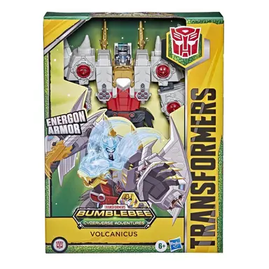 Transformers Bumblebee Cyberverse Adventures Dinobots Unite Ultimate Volcanicus Action Figure, Ages 6 and Up, 9-inch