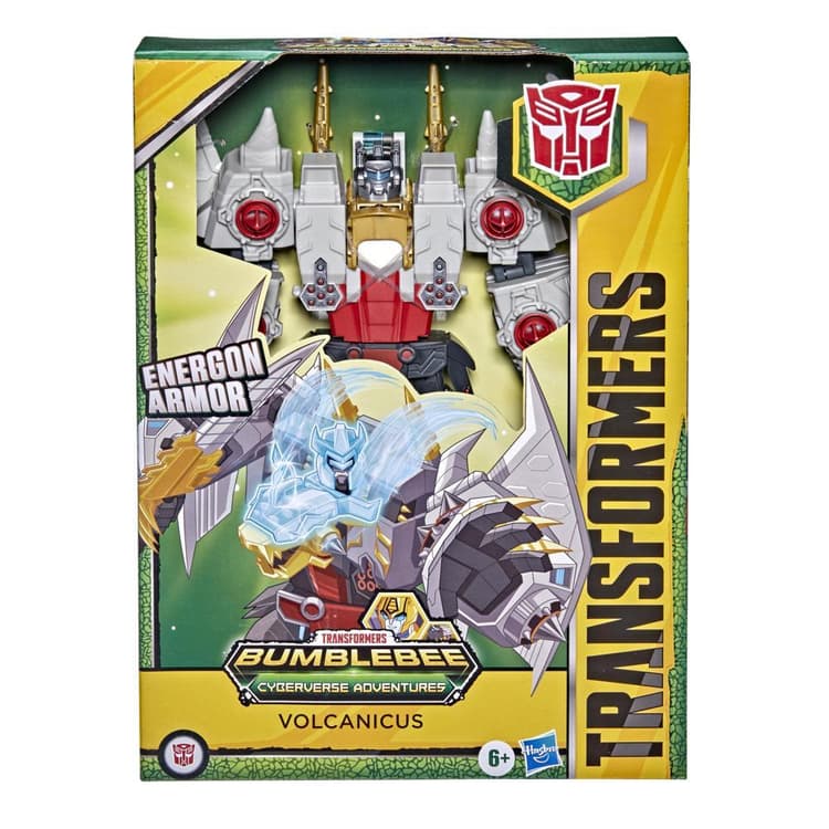 Transformers Bumblebee Cyberverse Adventures Dinobots Unite Ultimate Volcanicus Action Figure, Ages 6 and Up, 9-inch
