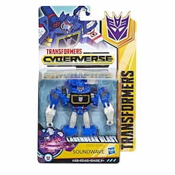 Transformers Cyberverse Action Attackers: Warrior Class Soundwave Action Figure Toy