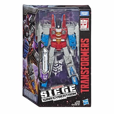 Transformers Toys Generations War for Cybertron Voyager WFC-S24 Starscream Action Figure - Siege Chapter - Adults and Kids Ages 8 and Up, 7-inch