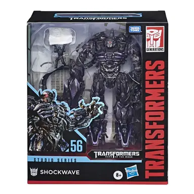 Transformers Toys Studio Series 56 Leader Class Transformers: Dark of The Moon Shockwave Action Figure - 8.5-inch