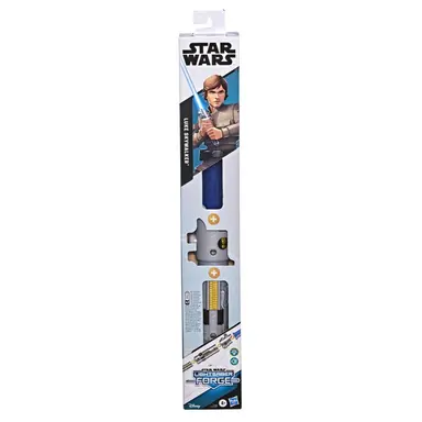 Star Wars Lightsaber Forge Luke Skywalker Electronic Extendable Blue Lightsaber Customizable Roleplay Toy