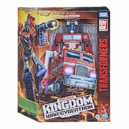 Transformers Toys Generations War for Cybertron: Kingdom Leader WFC-K11 Optimus Prime Action Figure - 8 and Up, 7-inch