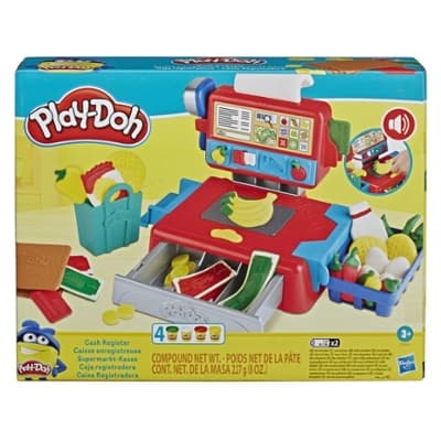 Play-Doh Cash Register Toy with 4 Non-Toxic Play-Doh Colors