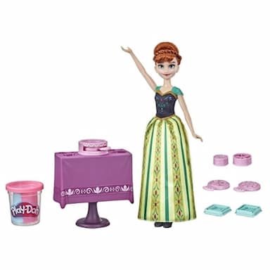 Disney's Frozen Anna's Dessert Decorator, Non-Toxic Play-Doh Cake Maker and Fashion Doll
