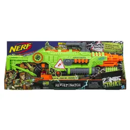 Revoltinator Nerf Zombie Strike Toy Blaster with Motorized Lights Sounds and 18 Official Nerf Darts For Kids, Teens, and Adults