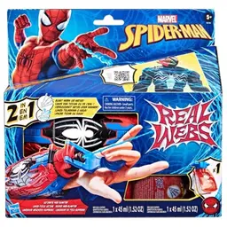 Marvel Spider-Man Real Webs Ultimate Web Blaster, 2-in-1 Blaster, Role Play Toy, Spider-Man Costume
